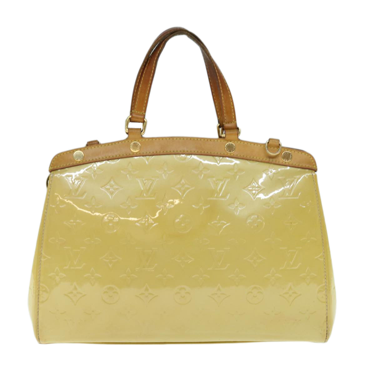 LOUIS VUITTON Monogram Vernis Blair MM Hand Bag Citrin M90108 LV 62532