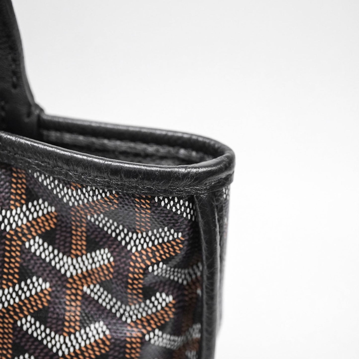 Goyard Anjou Mini Bag Goyardine Canvas Black