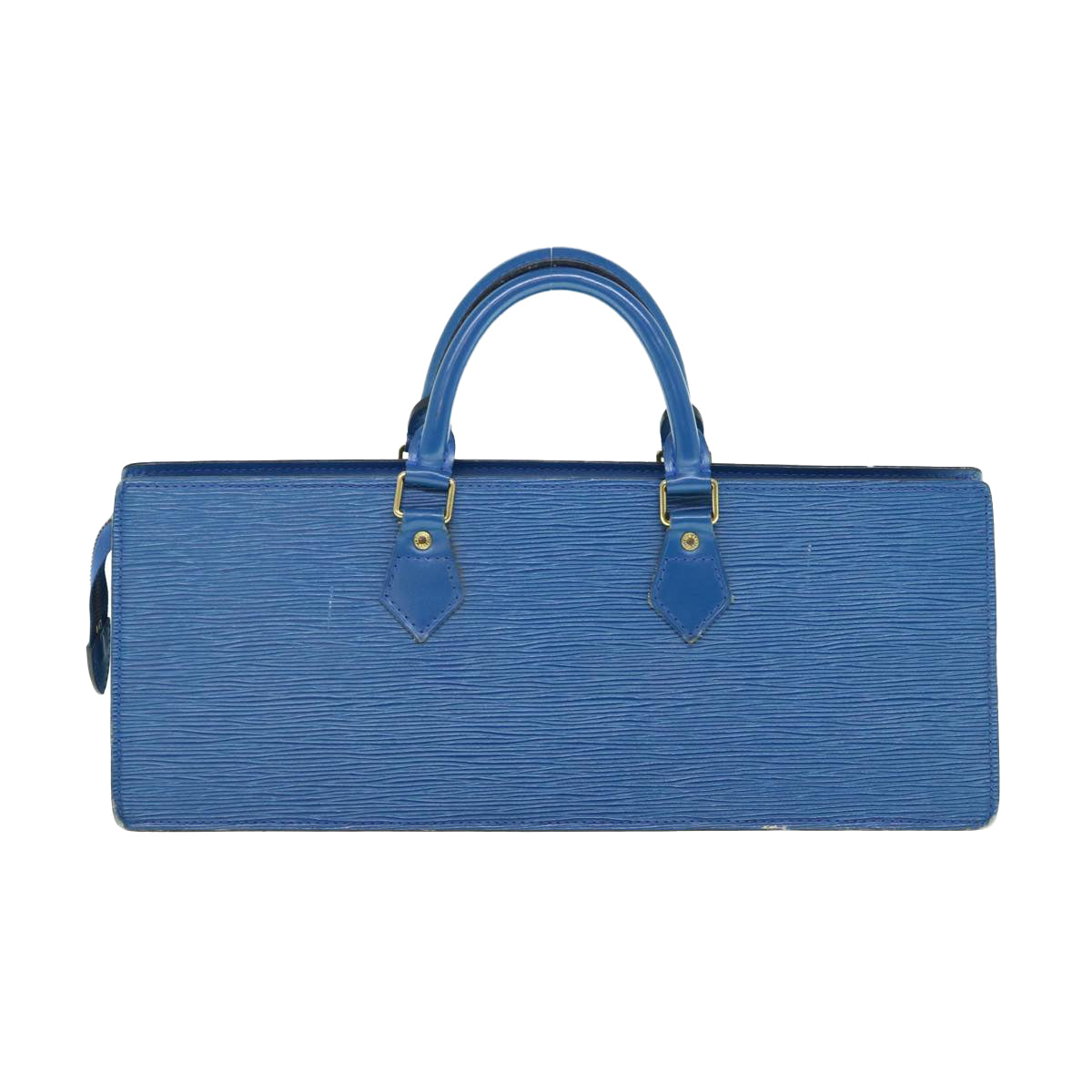 LOUIS VUITTON Epi Sac Triangle Hand Bag Blue M52095 LV 62537