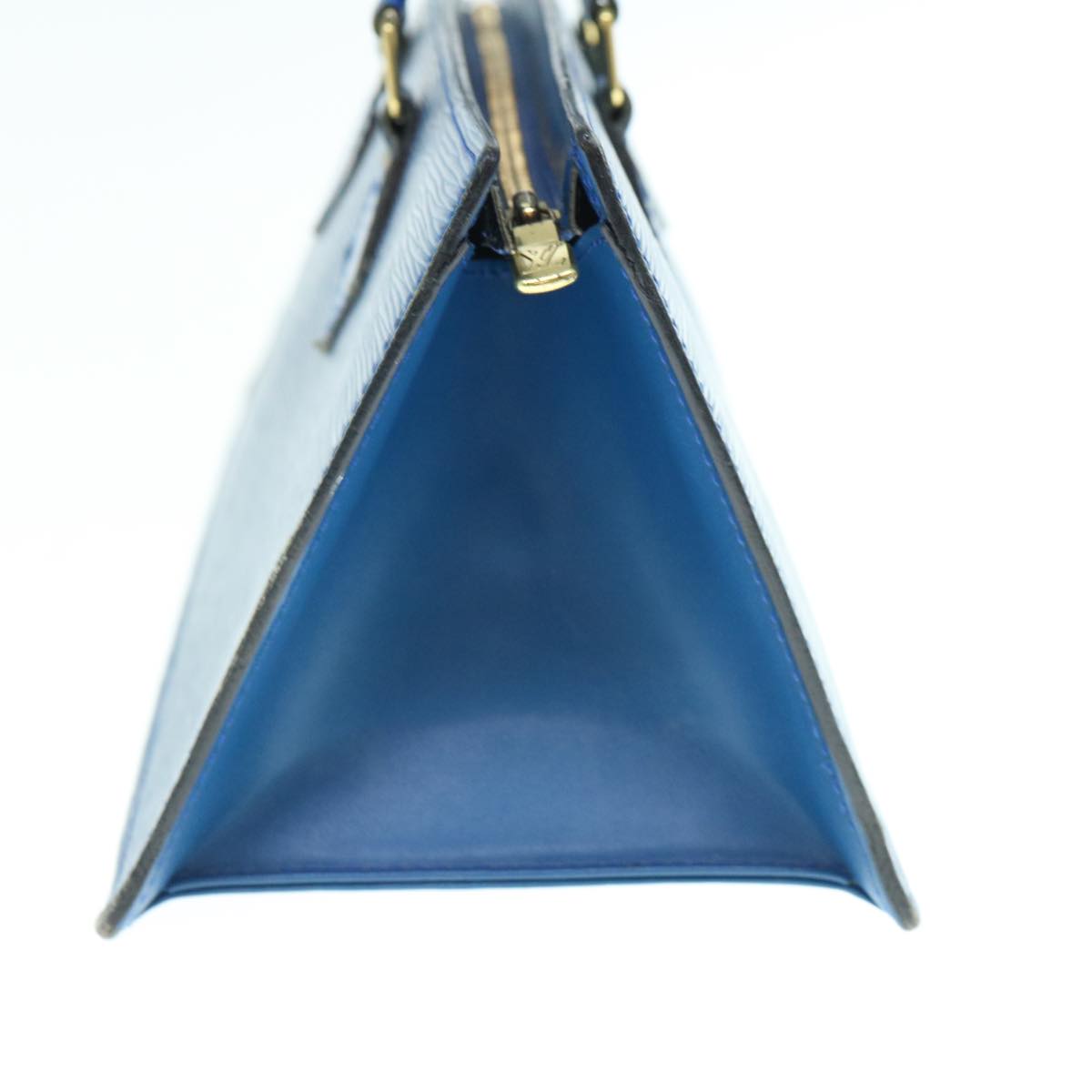 LOUIS VUITTON Epi Sac Triangle Hand Bag Blue M52095 LV 62537