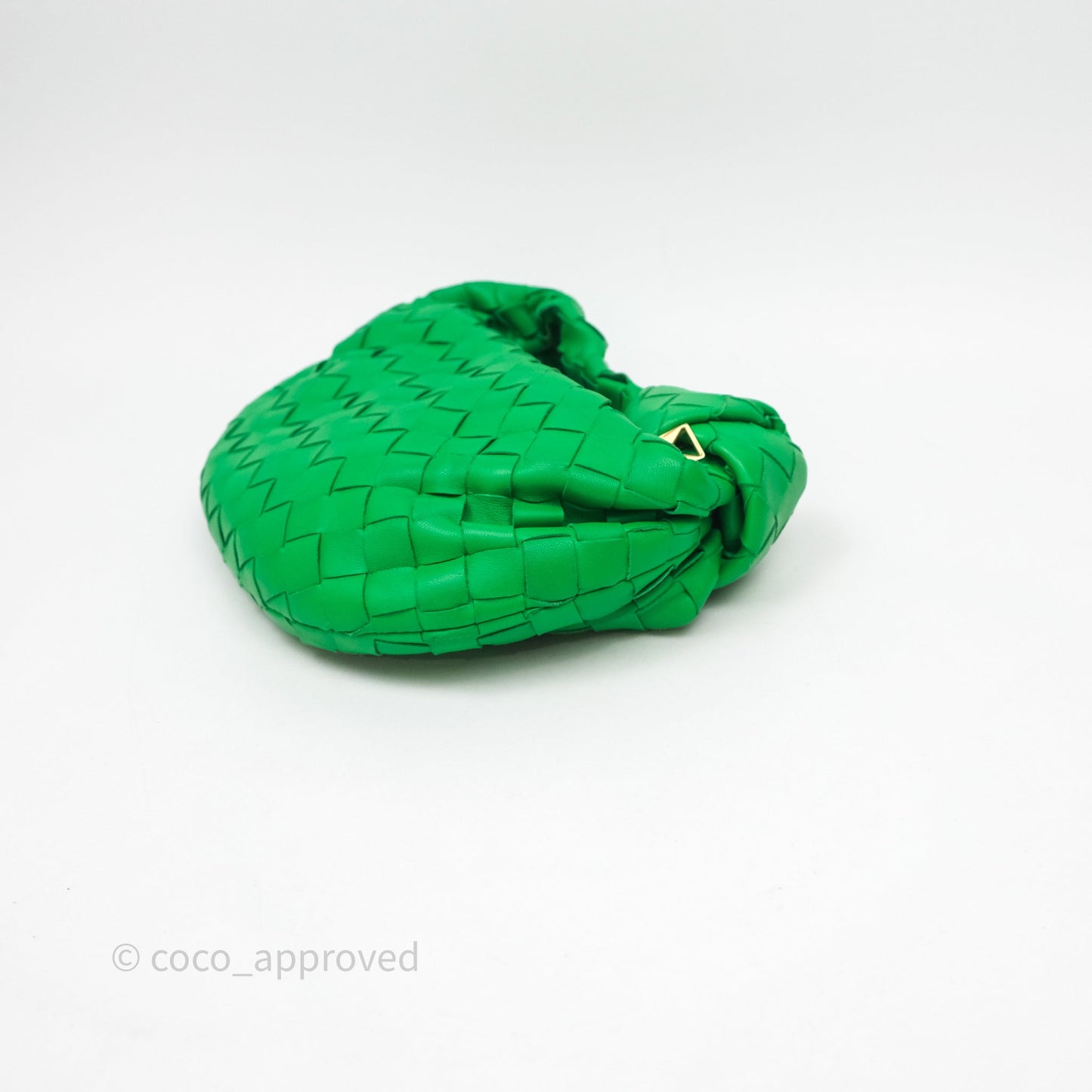 Bottega Veneta Mini Jodie Bag Green Intrecciato Lambskin