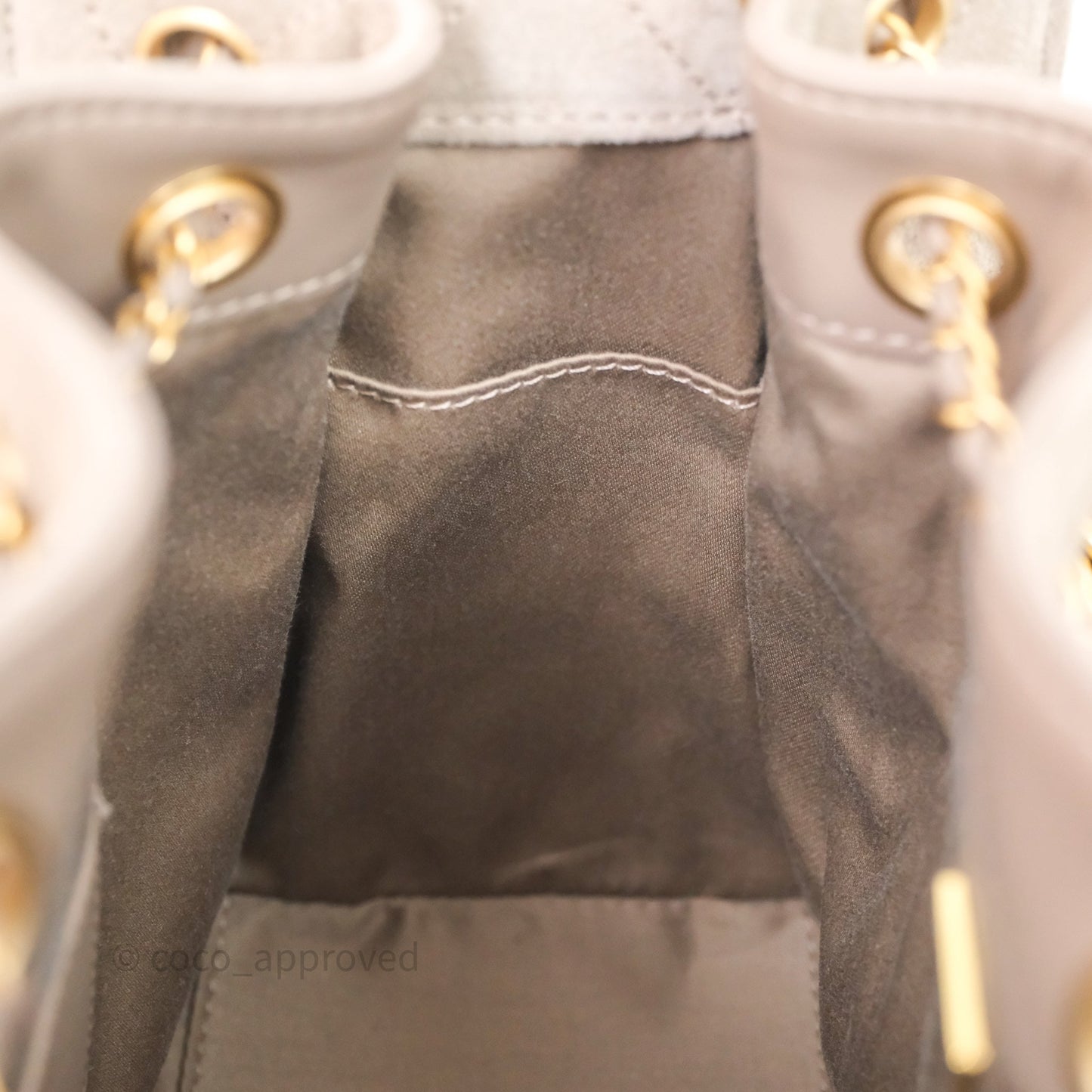 Chanel 25 Small Suede Calfskin Aged Gold Hardware