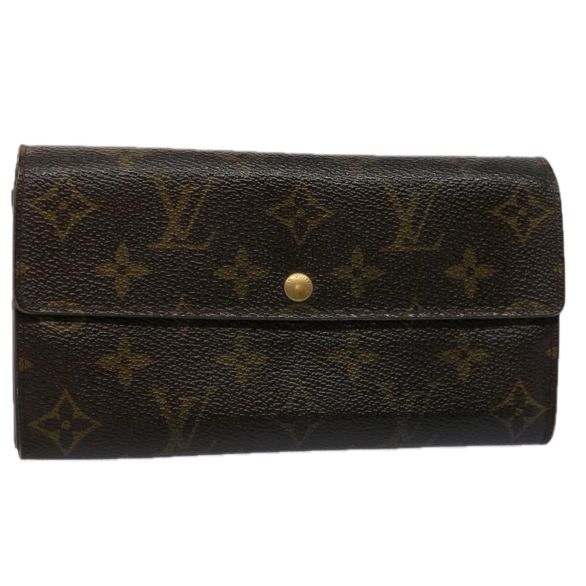 LOUIS VUITTON Monogram Pochette Porte Monnaie Credit Wallet M61725 62556