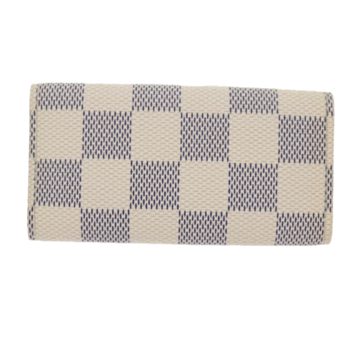 LOUIS VUITTON Damier Azur Multi Cles 4 Key Case N60020 LV 62561