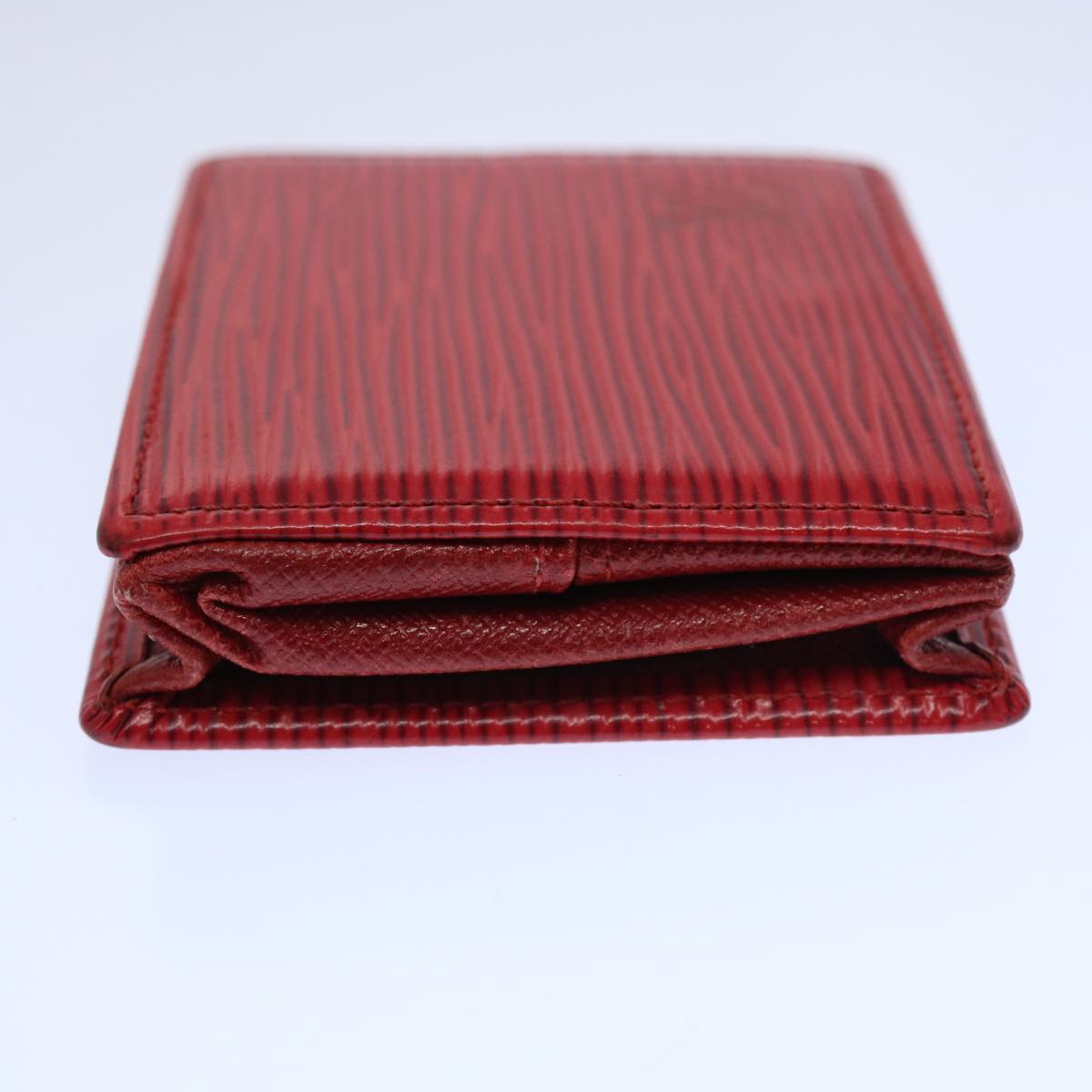 LOUIS VUITTON Epi Porte Monnaie Boite Coin Purse Red M63697 LV 62562