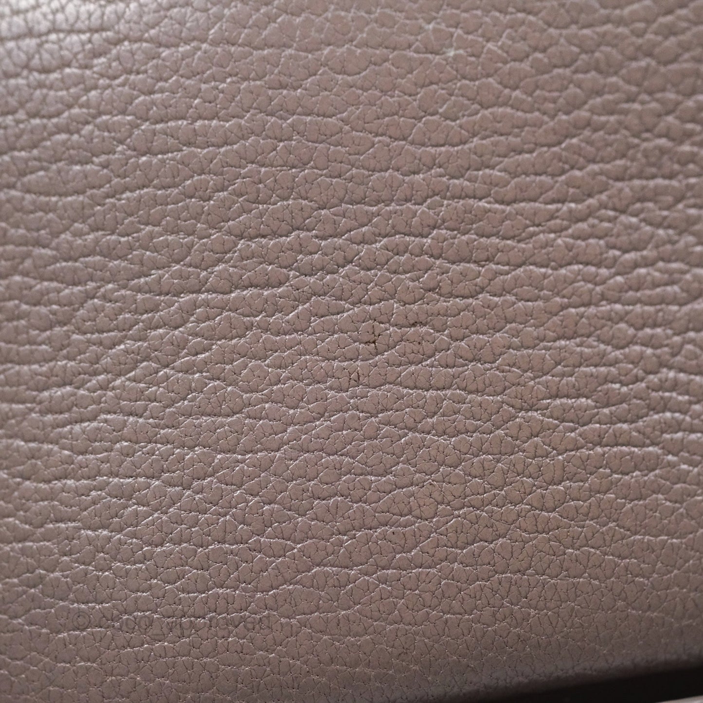 Chanel Coco Curve Flap Burnished Lilac Grey Calfskin Goatskin Antique Gold Hardware