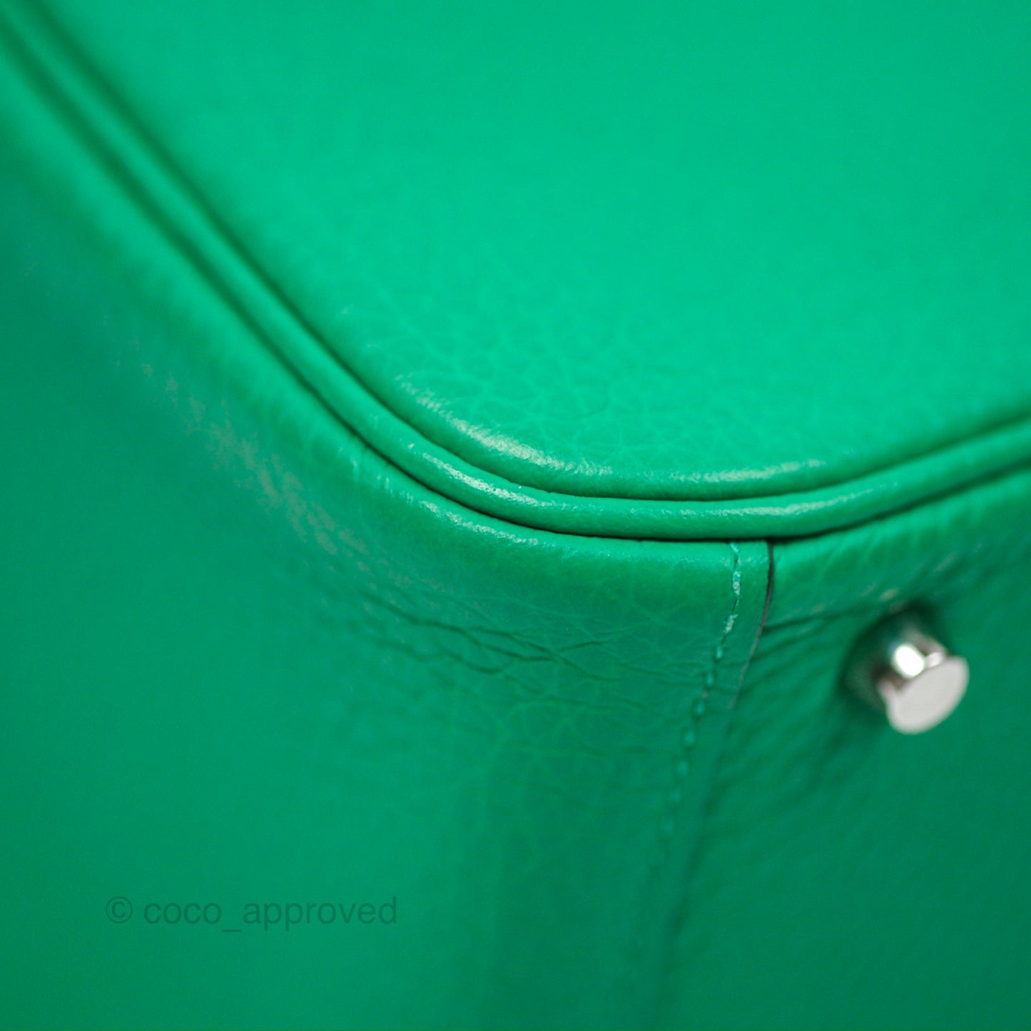 Hermès Mini Lindy 20 Menthe 6W Clemence Palladium Hardware