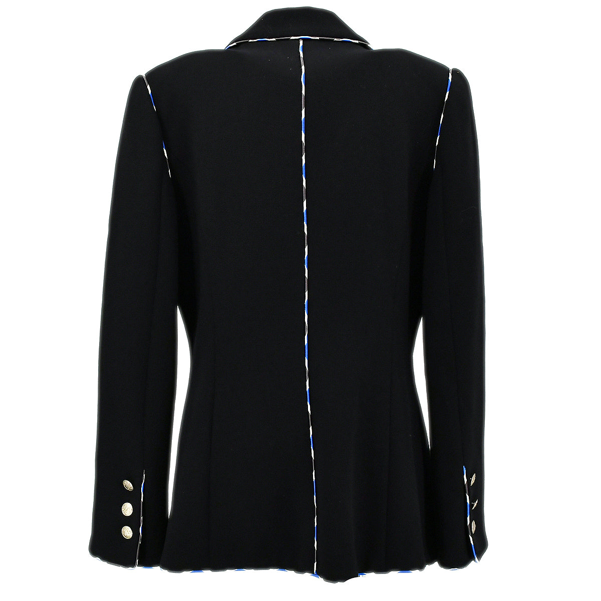 Luxury Chanel Cruise 2005 emblem patch double-breasted blazer #40