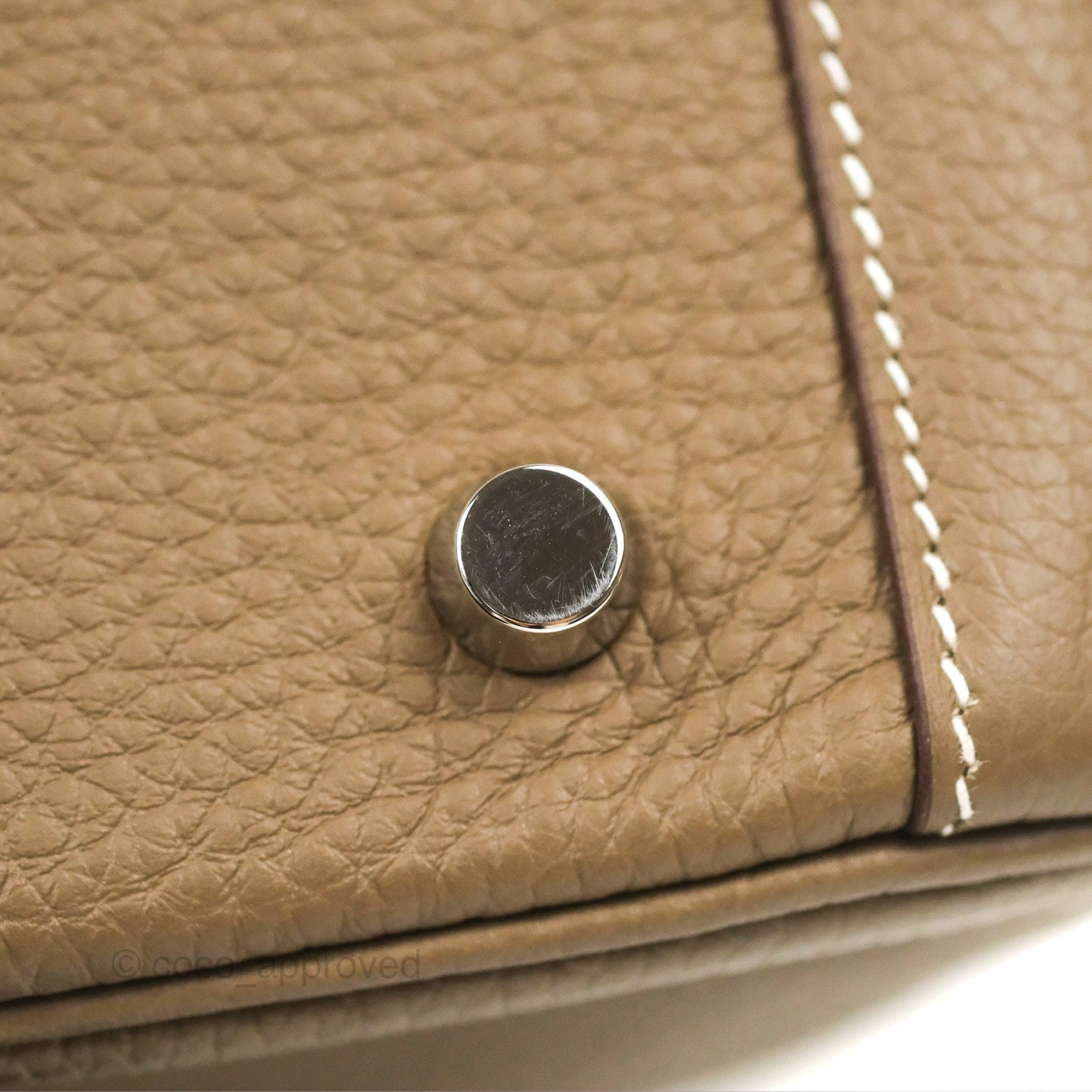 Hermès Lindy 26 Etoupe Clemence Palladium Hardware
