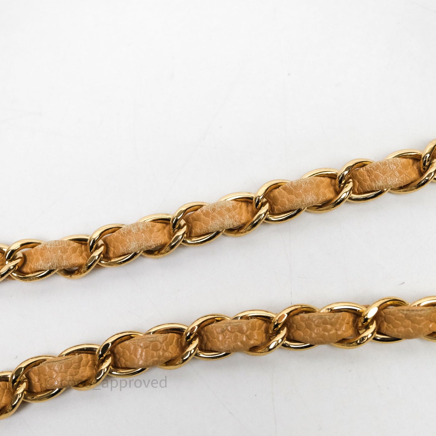 Chanel Vintage Small Classic Flap Beige Claire Caviar 24K Gold Hardware