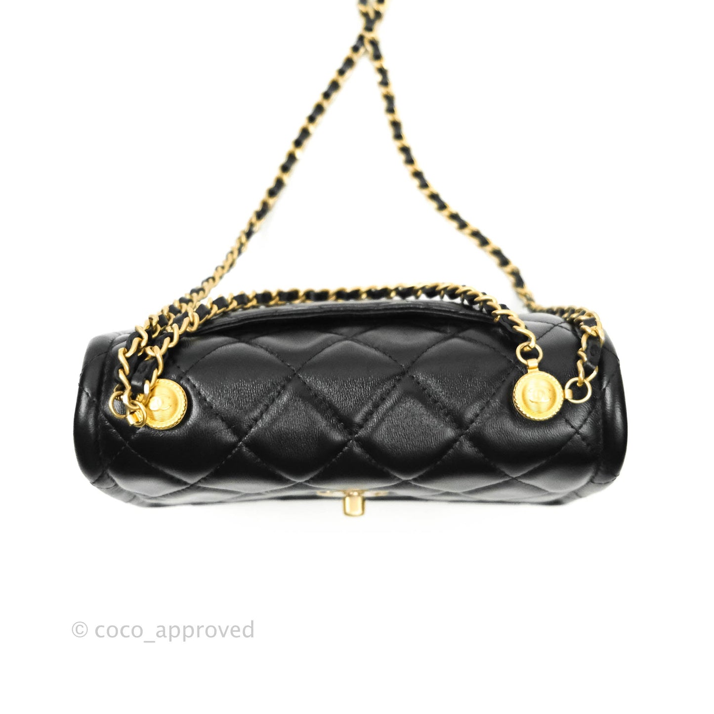 Chanel Clutch With Chain (O-purse-vanity With Chain) Black