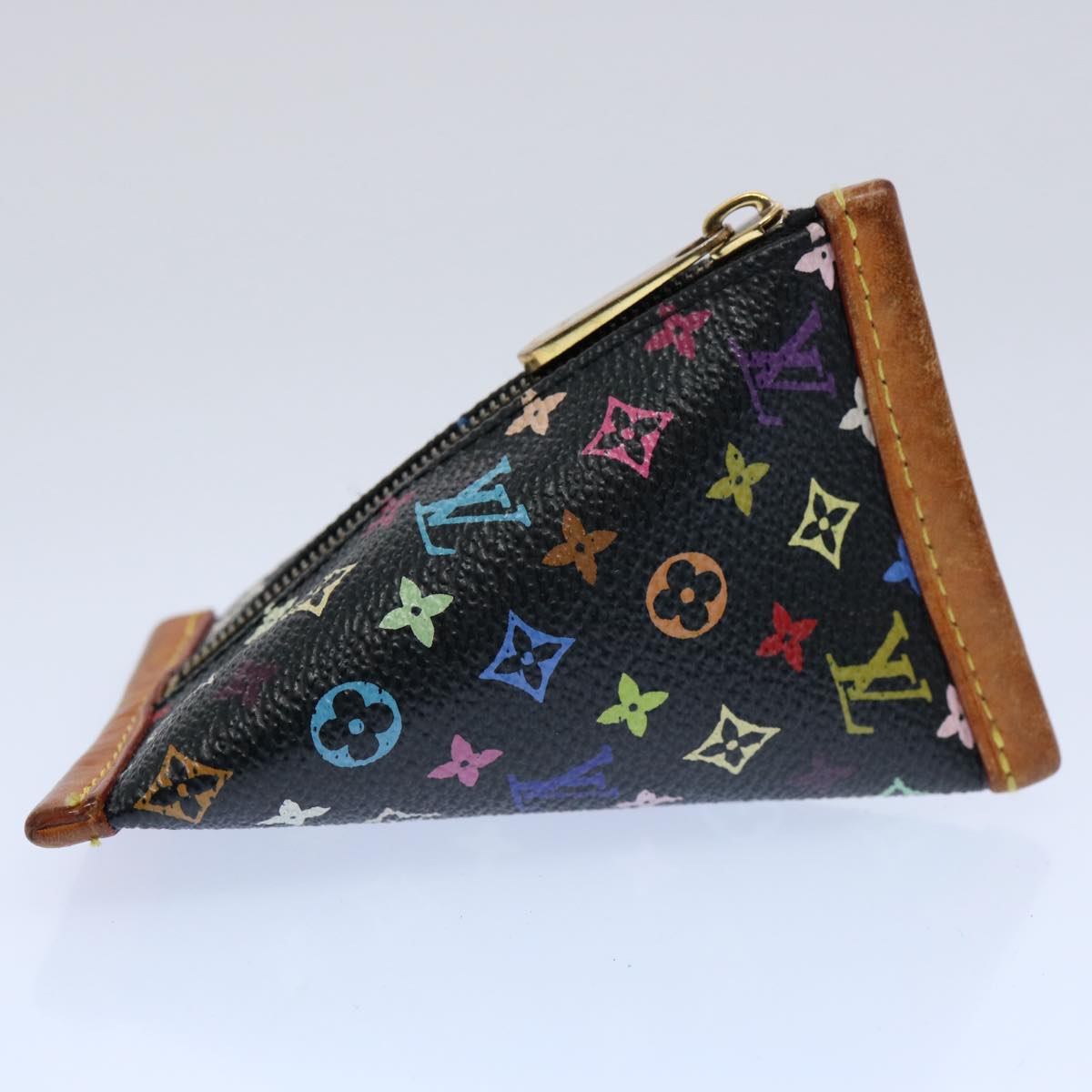 LOUIS VUITTON Monogram Multicolor Berlingo Coin Purse Black M58029 62648
