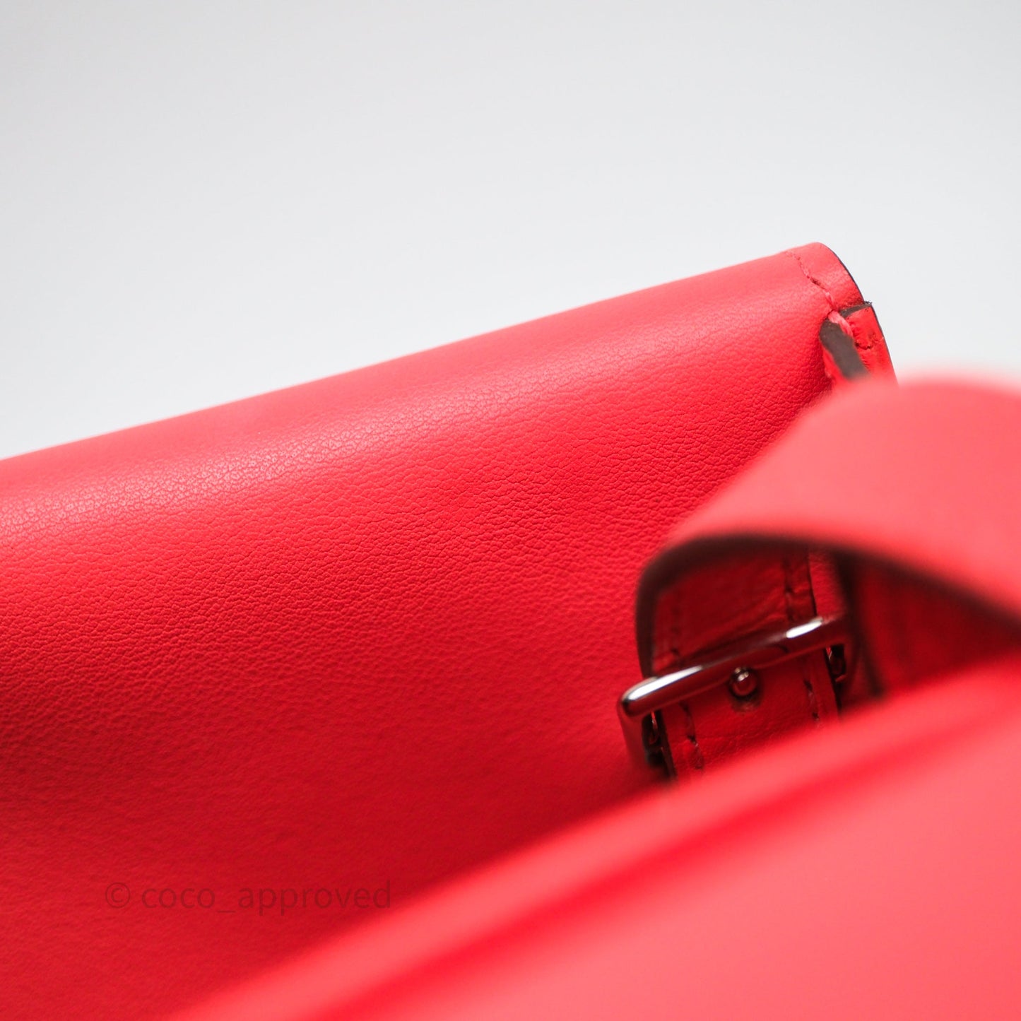 Hermès Halzan 25 Taurillon Cleme Rose Texas 0E Clemence Palladium Hardware