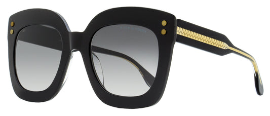 Luxury Bottega Veneta Women's Intrecciato Sunglasses BV0238S 001 Black 51mm