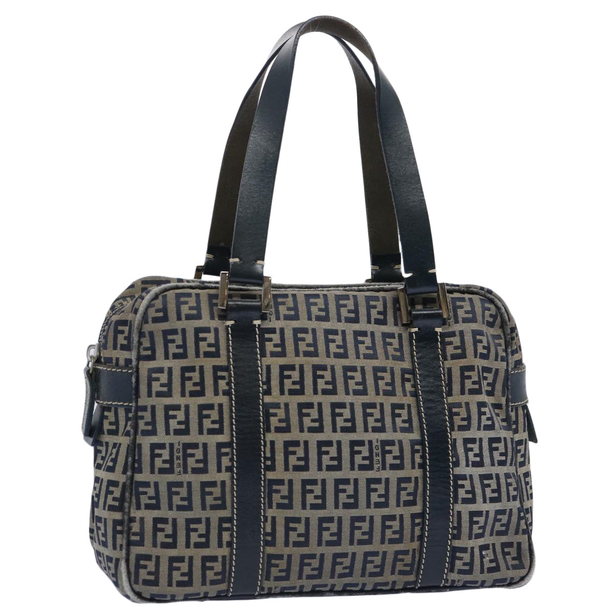 Luxury FendiZucchino Canvas Hand Bag Navy62679