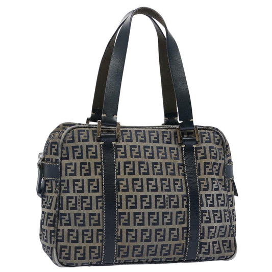 Luxury FendiZucchino Canvas Hand Bag Navy62679