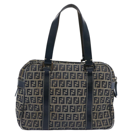 Luxury FendiZucchino Canvas Hand Bag Navy62679