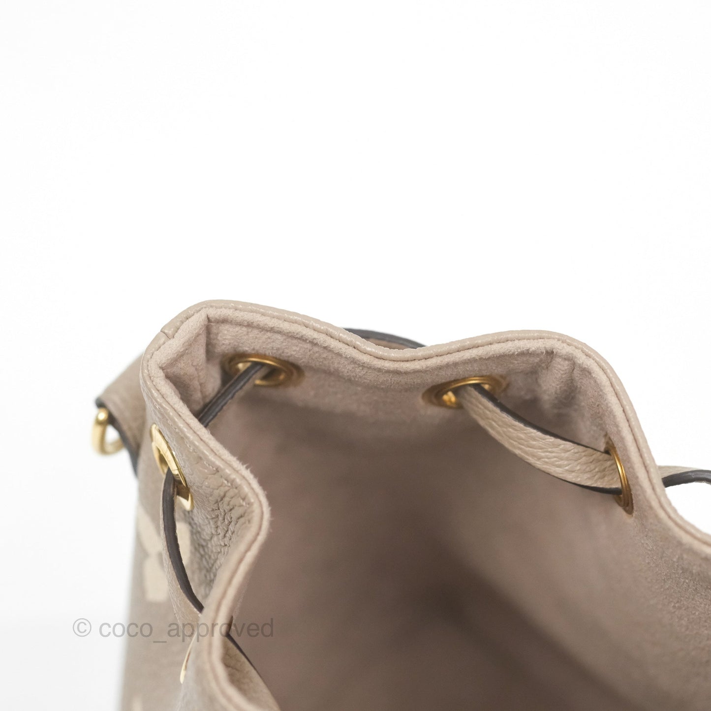 Louis Vuitton Nano Noe Monogram Dove/Cream Canvas