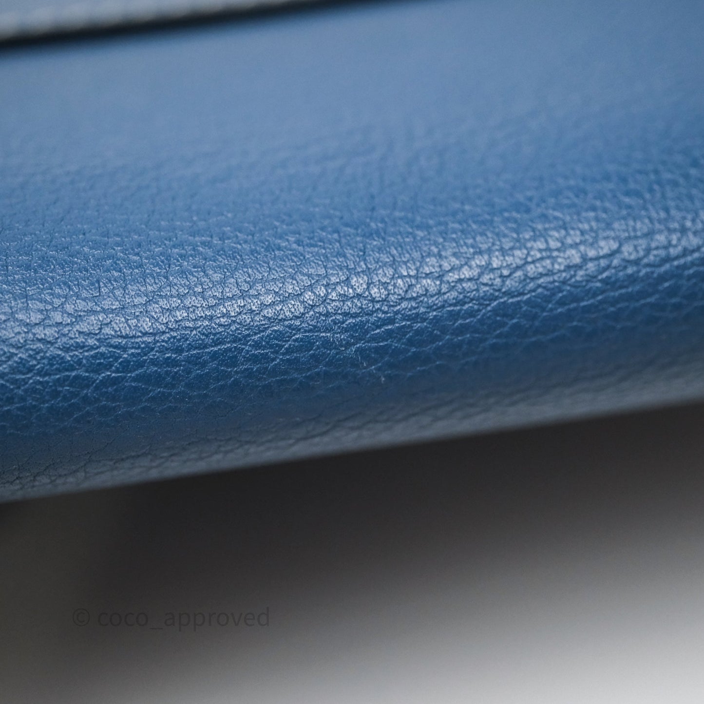 Hermès Roulis 23 Blue Evercolor Palladium Hardware