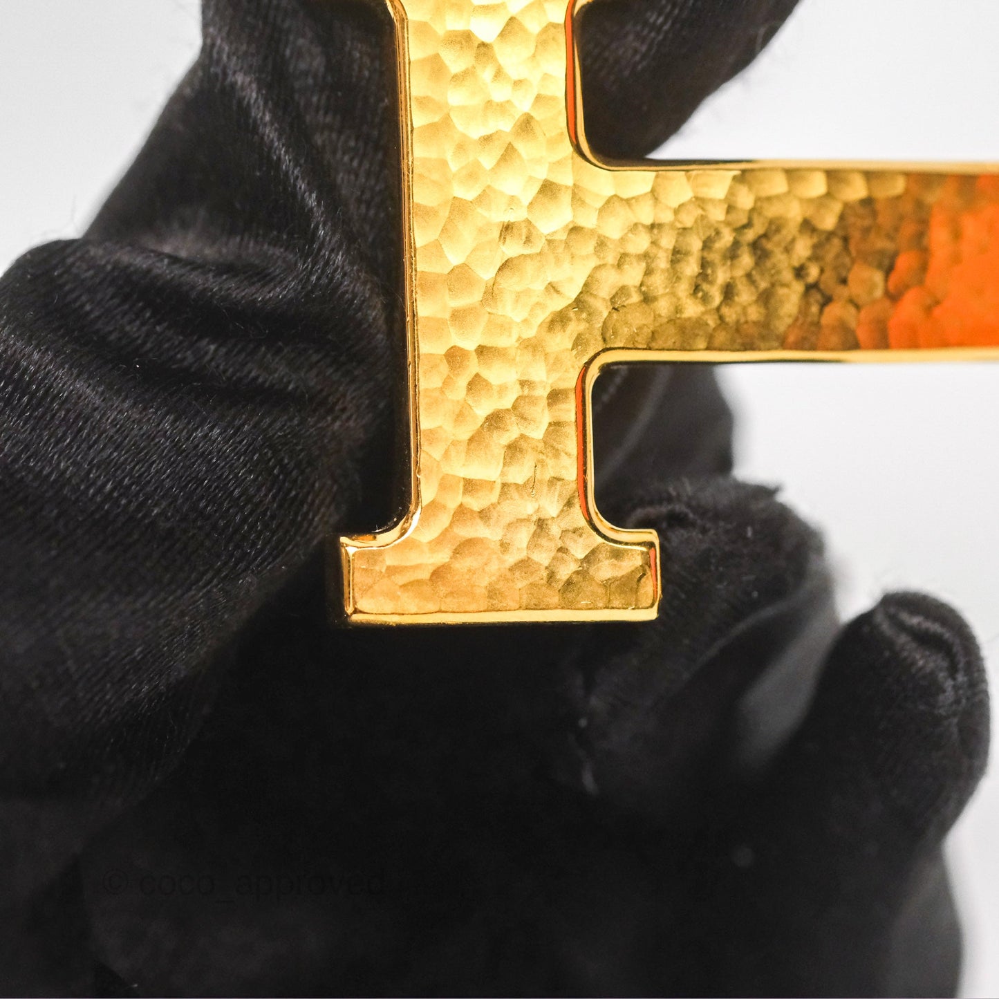 Hermès Martelee H Gold Belt Buckle & Reversible Noir/Gold Togo