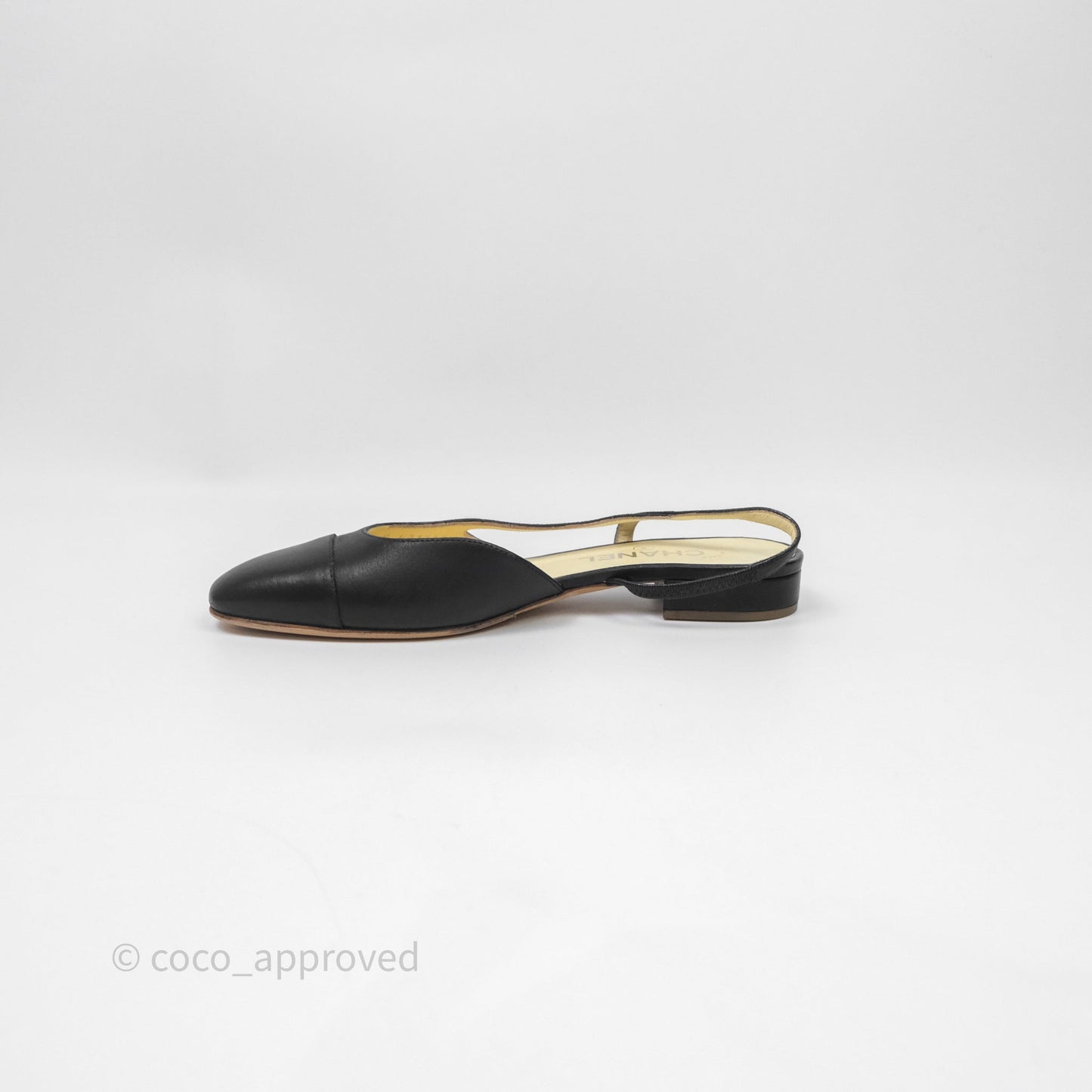 Chanel Classic Slingback Black Size 38