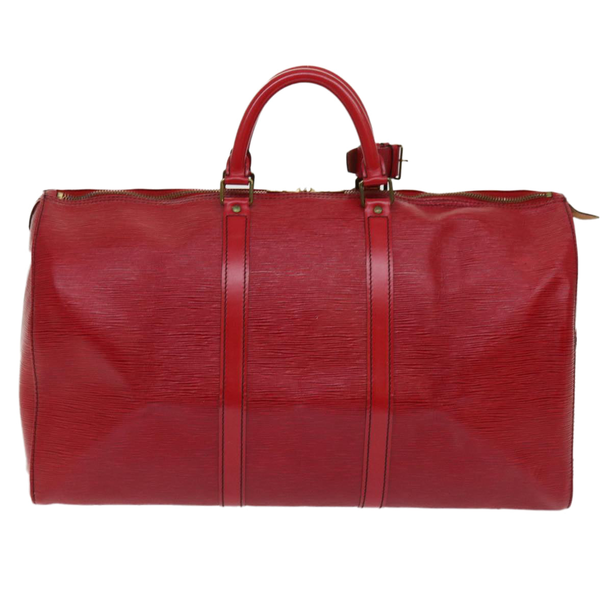 LOUIS VUITTON Epi Keepall 50 Boston Bag Red M42967 LV 62731
