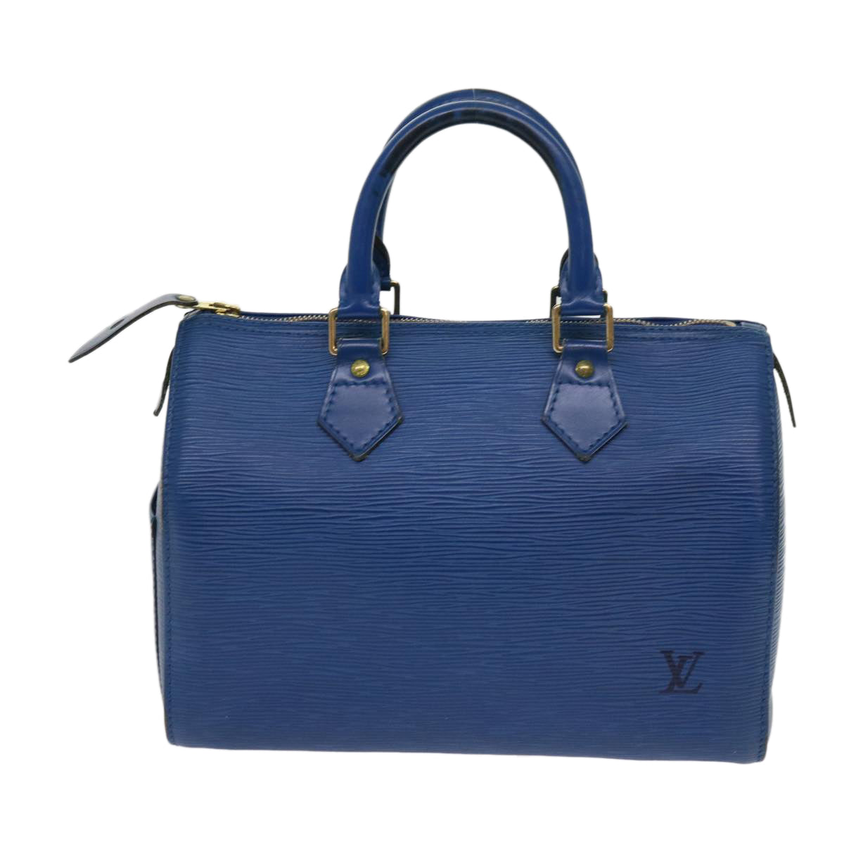 LOUIS VUITTON Epi Speedy 25 Hand Bag Toledo Blue M43015 LV 62733