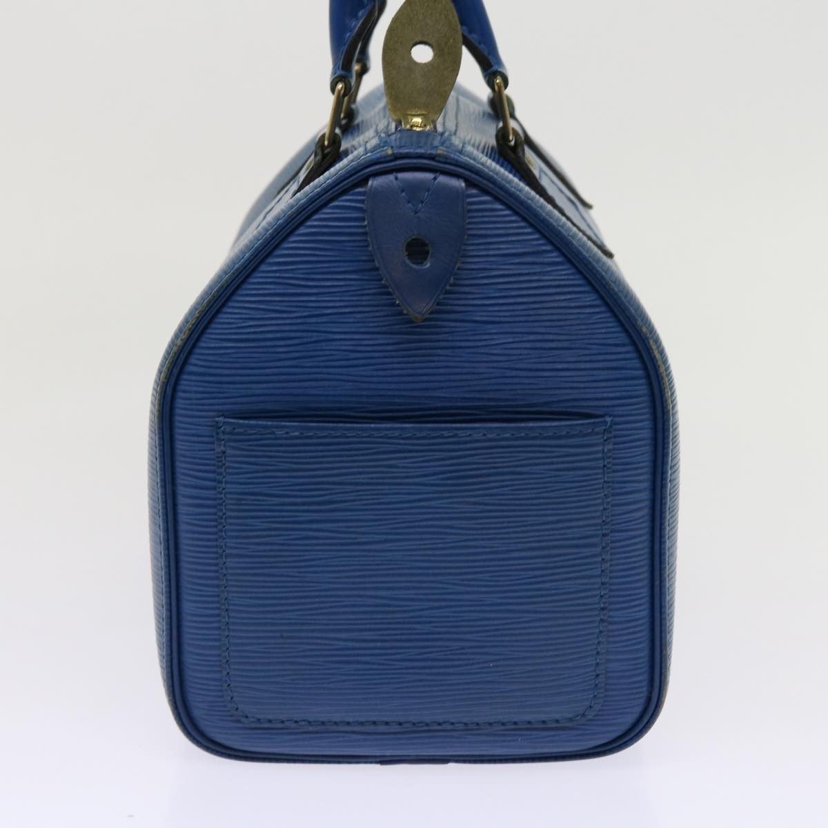 LOUIS VUITTON Epi Speedy 25 Hand Bag Toledo Blue M43015 LV 62733