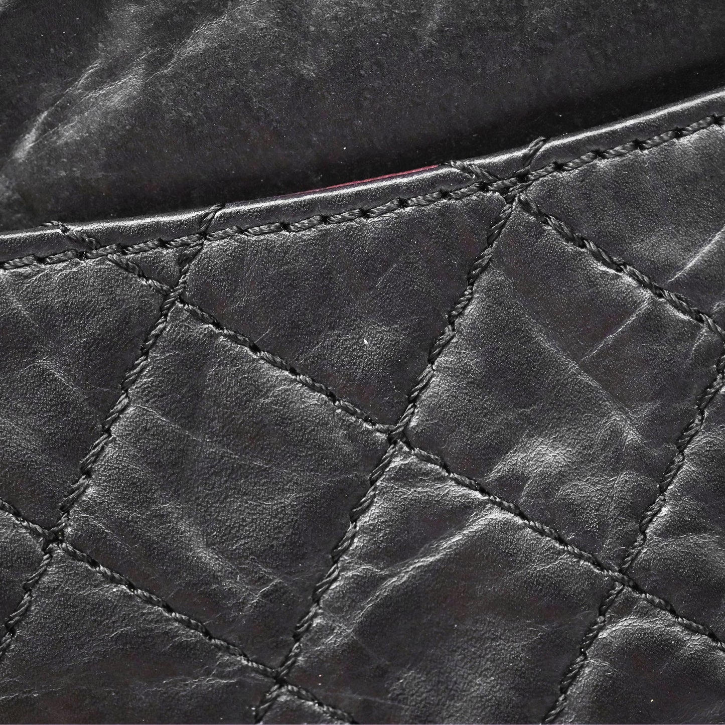 Chanel Reissue 225 Quilted Black Aged Calfskin Aged Gold Hardware