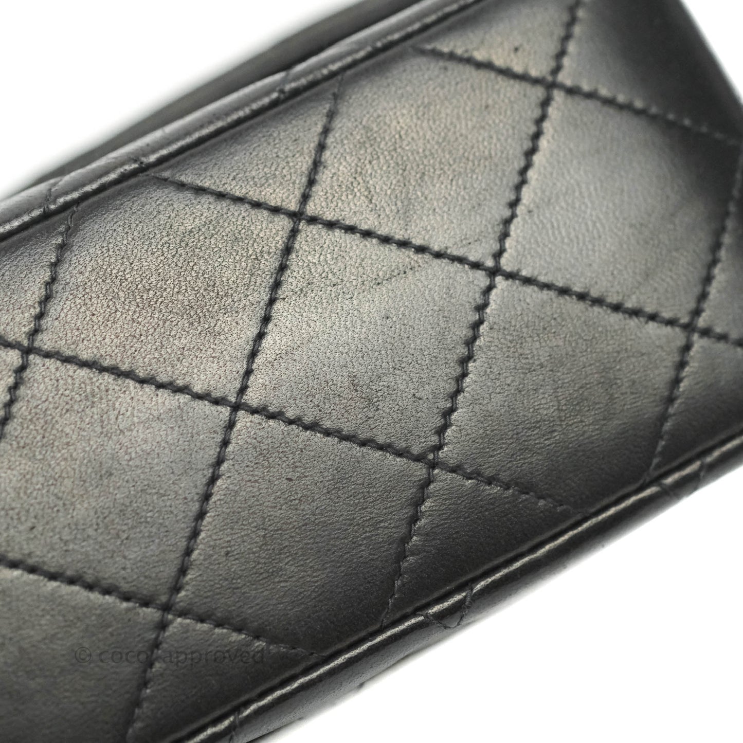 Chanel Classic Vintage Small S/M Flap Black Lambskin 24K Gold Hardware
