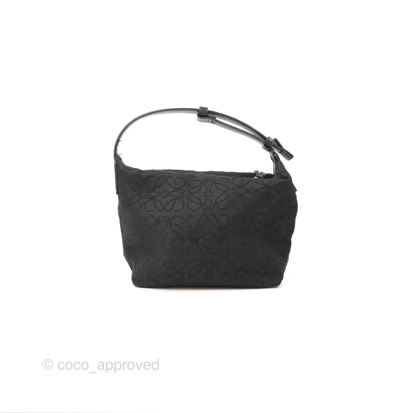 Loewe Small Cubi bag in Anagram Jacquard & Calfskin Black