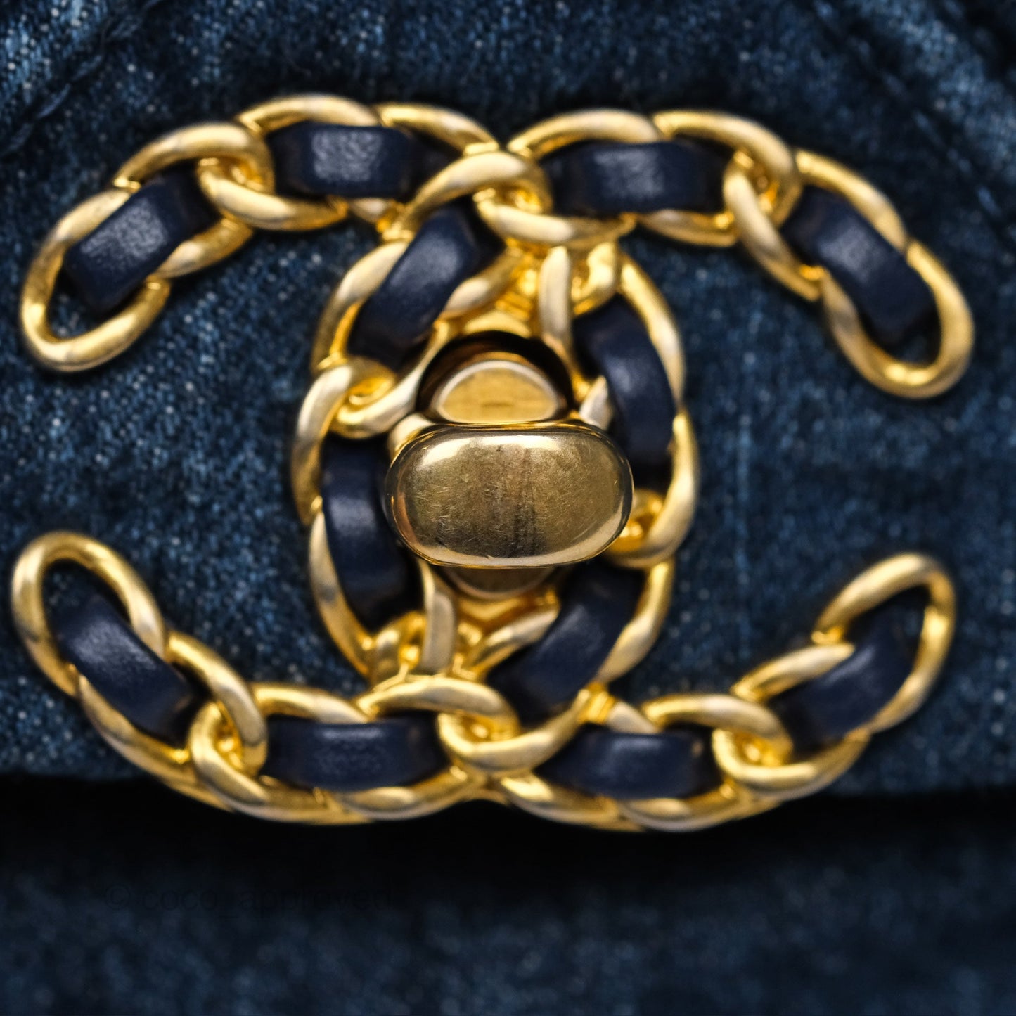 Chanel 19 Medium Dark Denim Mixed Hardware