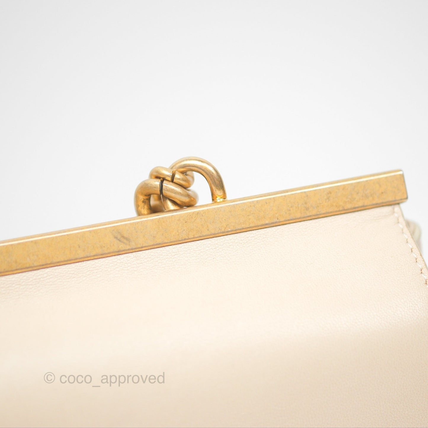 Chanel Small Quilted Coco Luxe Flap Bag Light Beige Calfskin Aged Gold Hardware