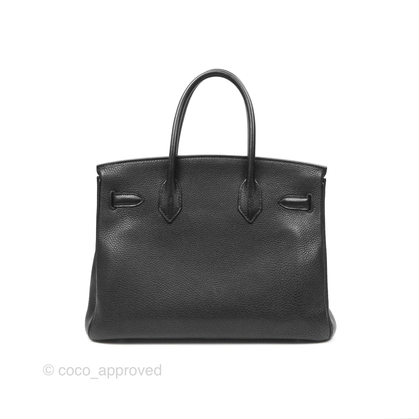 Hermès Birkin 30 Retourne Black Noir 89 Togo Palladium Hardware