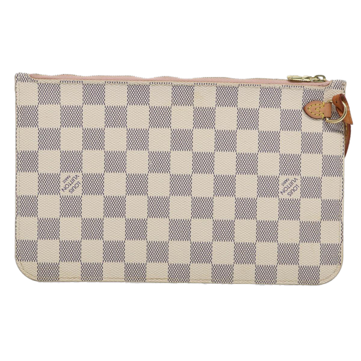 LOUIS VUITTON Damier Azur Neverfull MM Pouch Pouch LV 62819