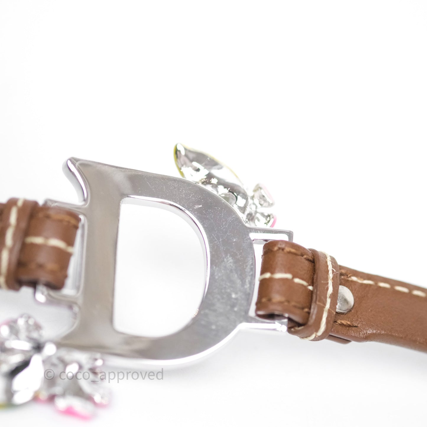 Christian Dior Flower Brown Bracelet