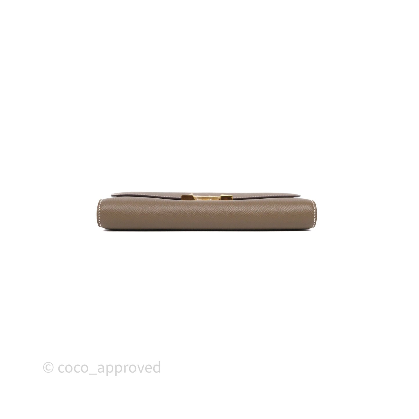 Hermès Constance To Go Wallet Etoupe 18 Epsom Gold Hardware