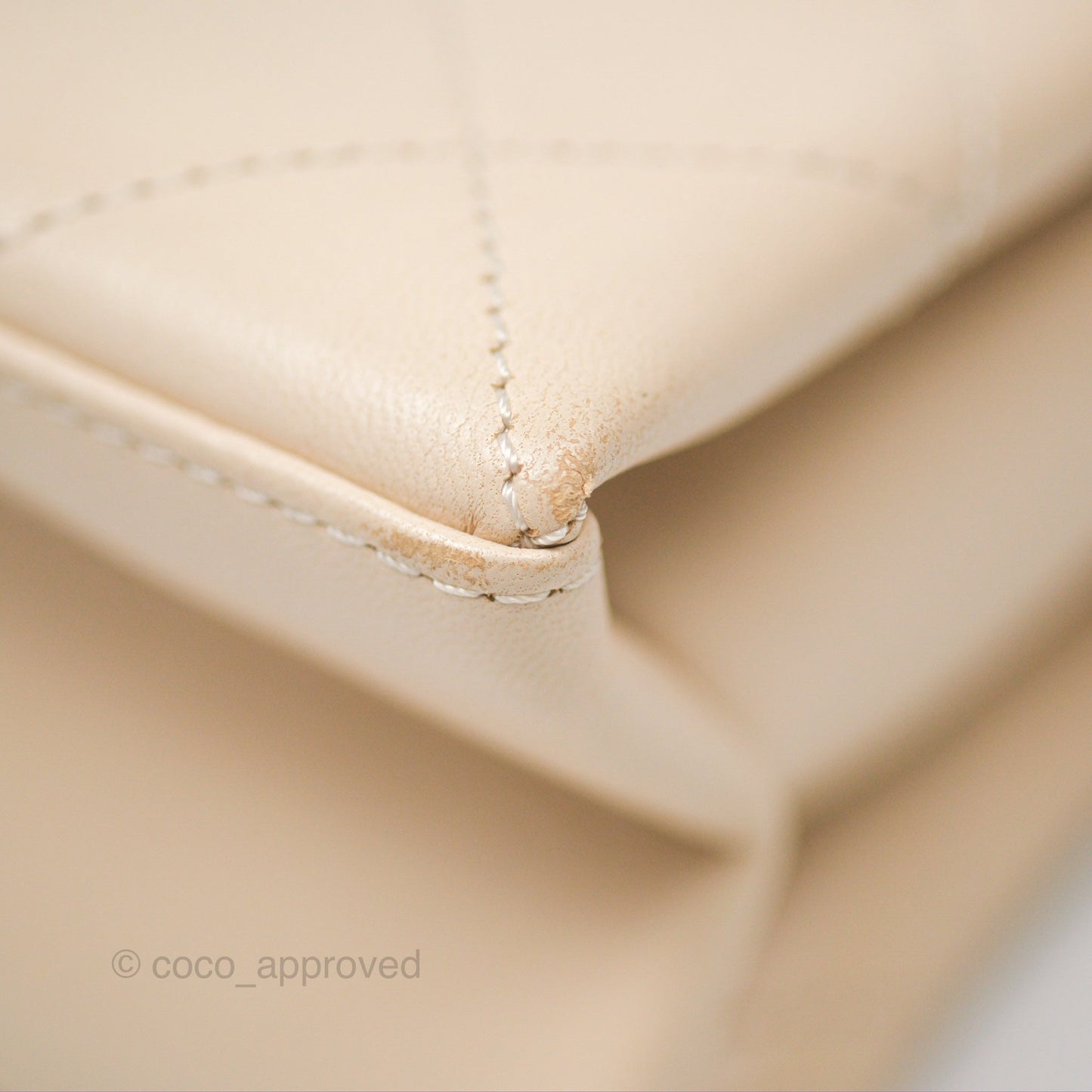 Chanel Small Quilted Coco Luxe Flap Bag Light Beige Calfskin Aged Gold Hardware