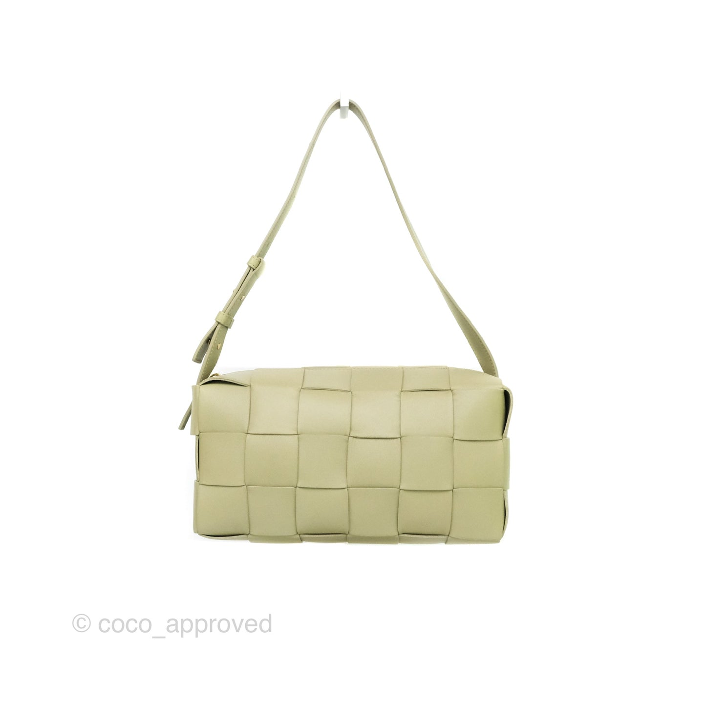 Bottega Veneta Brick Cassette Bag Olive Green Intrecciato Lambskin