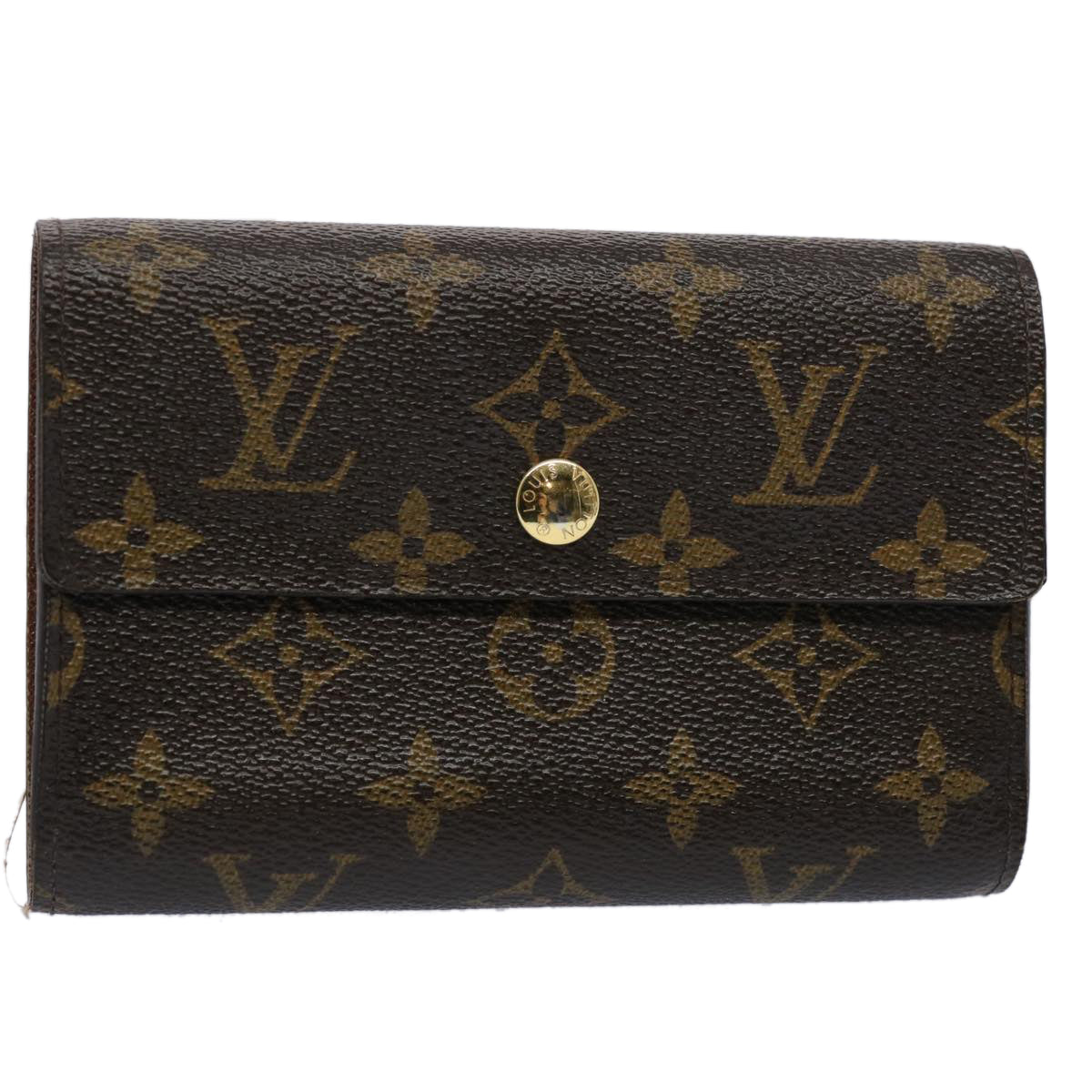 LOUIS VUITTON Monogram Porte Tresor Etui Chequier Wallet M61200 LV 62882