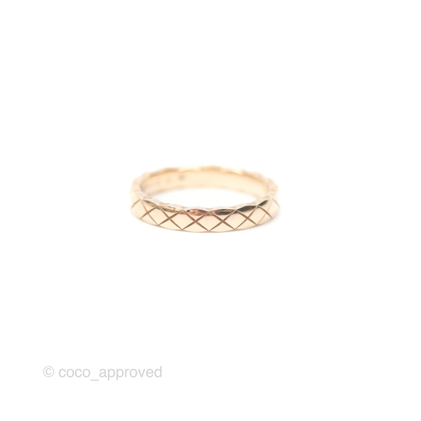 Chanel Coco Crush Ring 18K Beige Gold Size 52