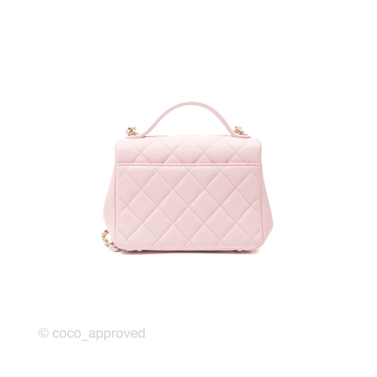 Chanel Quilted Small Business Affinity Flap Light Pink Caviar Gold Hardware
