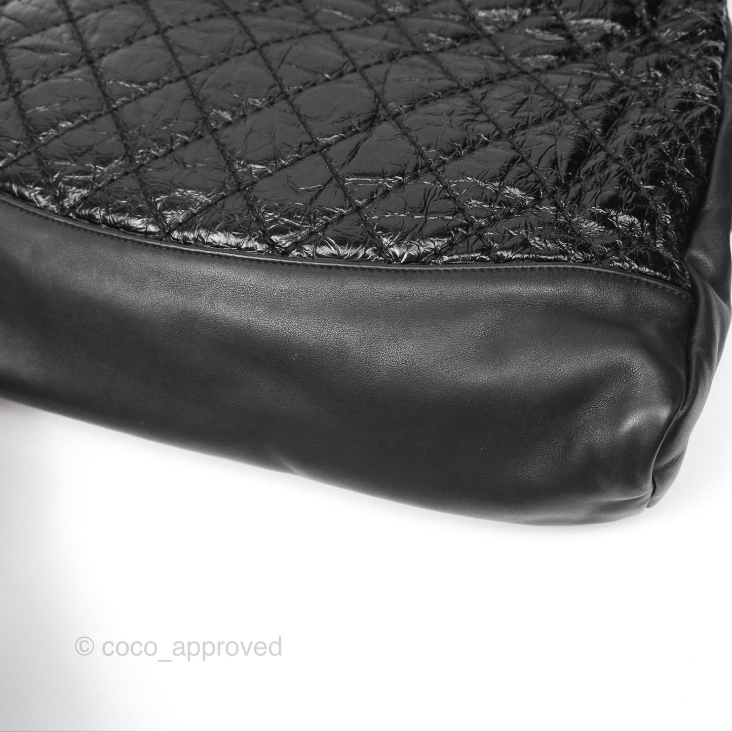 Chanel 31 Large Shopping Bag Black Aged Calfskin