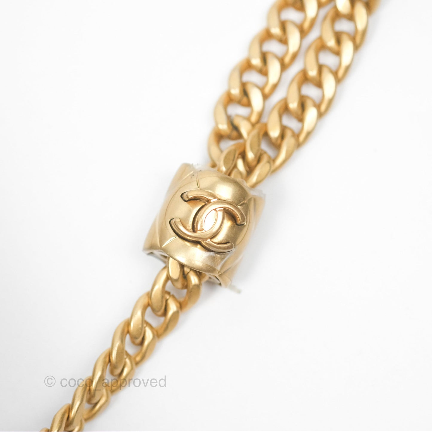 Chanel All Slide Vanity with Adjustable Chain Black Lambskin Aged Gold Hardware