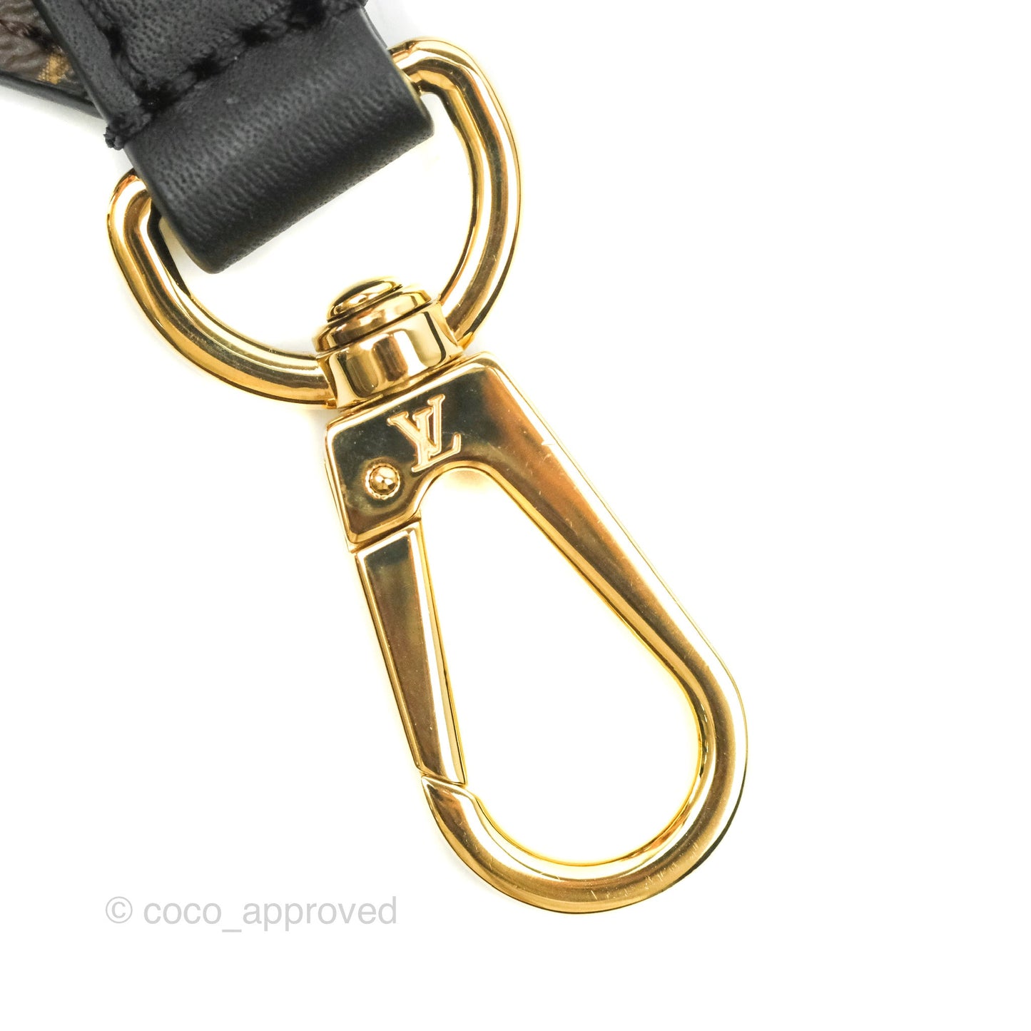 Louis Vuitton Monogram Adjustable Bandouliere Shoulder Strap Black