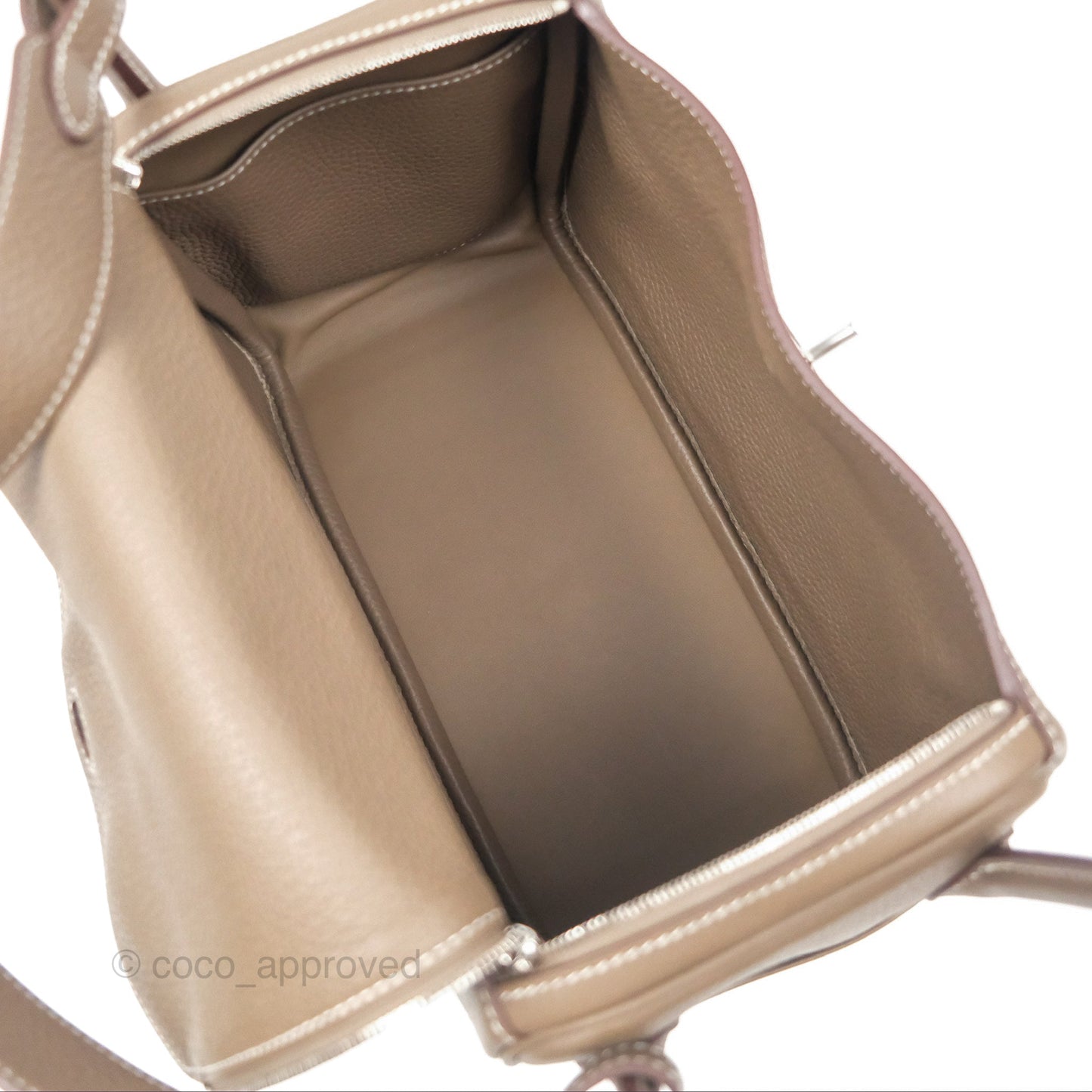 Hermès Lindy 26 Clemence Etoupe 18 Palladium Hardware