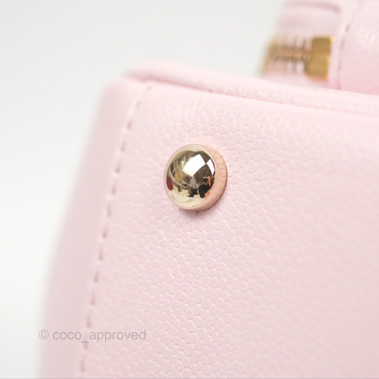Chanel Quilted Small Business Affinity Flap Light Pink Caviar Gold Hardware