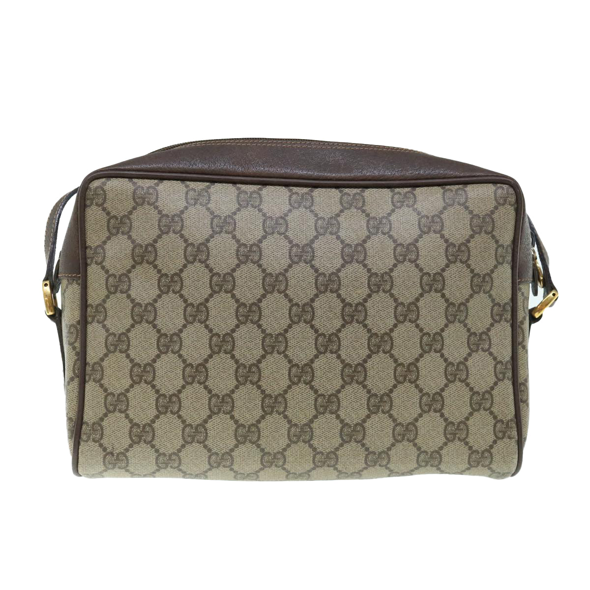 GUCCI Web Sherry Line GG Supreme Shoulder Bag Beige Red 56 02 088  62999
