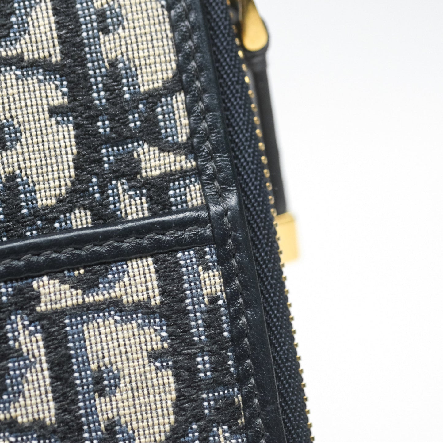 Christian Dior 30 Montaigne Blue Oblique Jacquard Long Wallet
