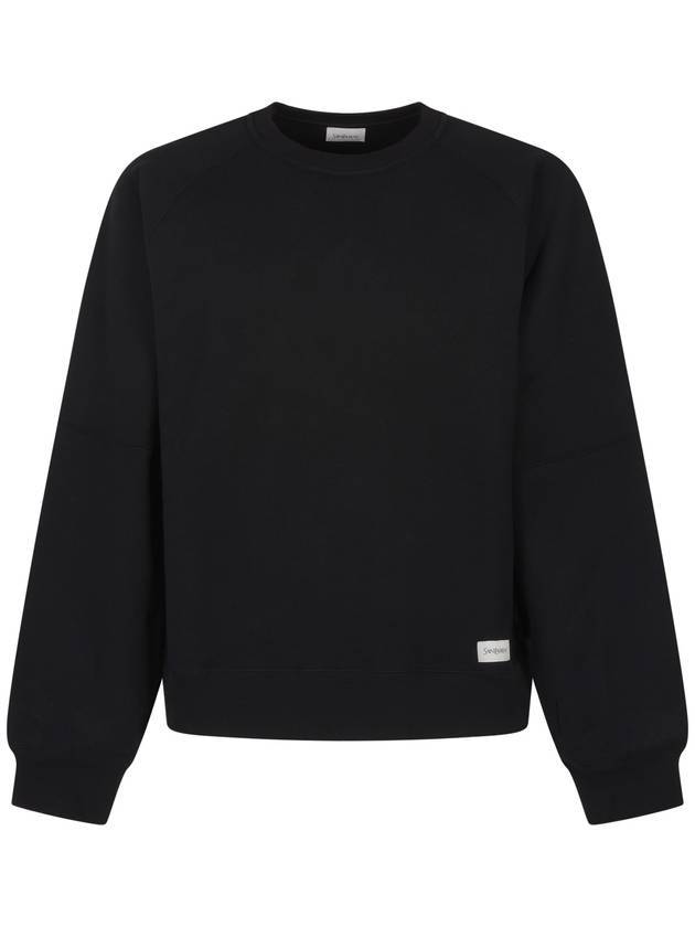 Luxury Saint Laurent Cotton Sweatshirt Black